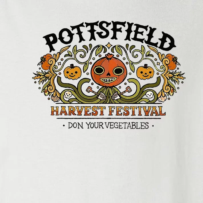 Spooky Pottsfield Harvest Festival Pumpkin Vibes Halloween Toddler Long Sleeve Shirt