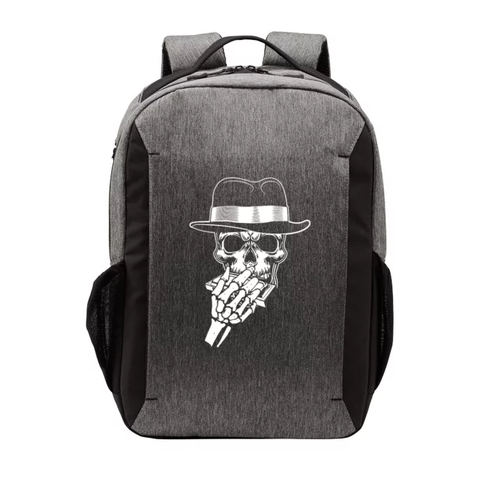 Skeleton Playing Harmonica Blues Musician Mouth Organ Player Vector Backpack