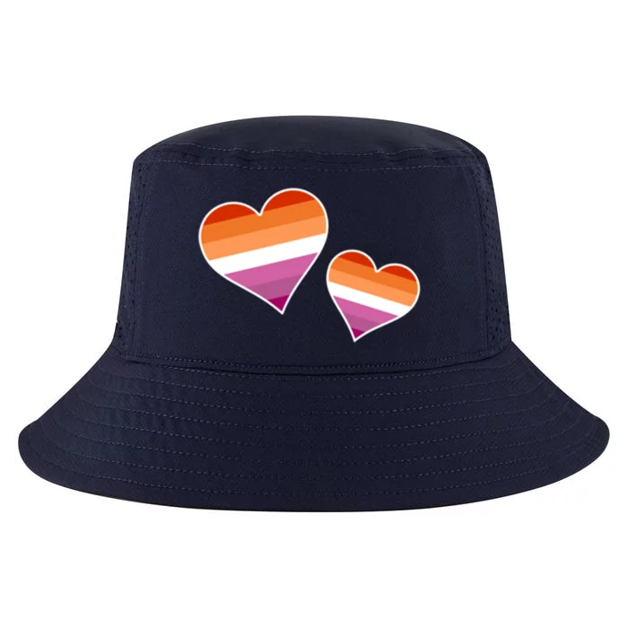 Subtle Pride Hearts Pride Month Lgbtq Lesbian Ally Love Gift Cool Comfort Performance Bucket Hat