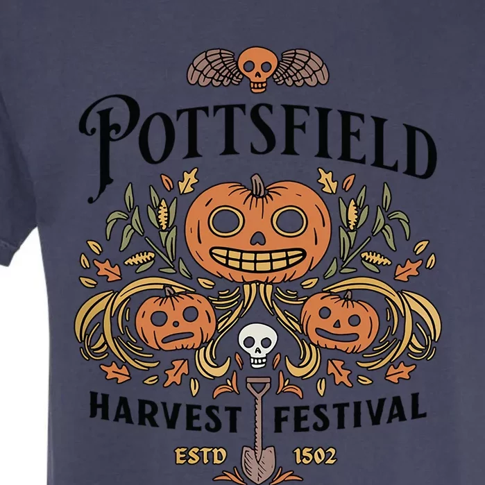 Spooky Pottsfield Harvest Festival Pumpkin Vibes Halloween Meaningful Gift Garment-Dyed Heavyweight T-Shirt