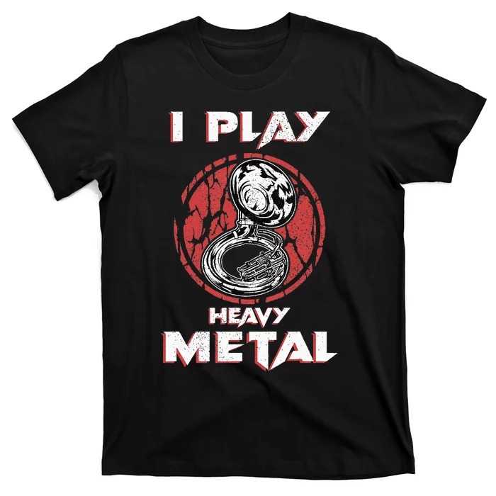 Sousaphone Play Heavy Metal Marching Band T-Shirt