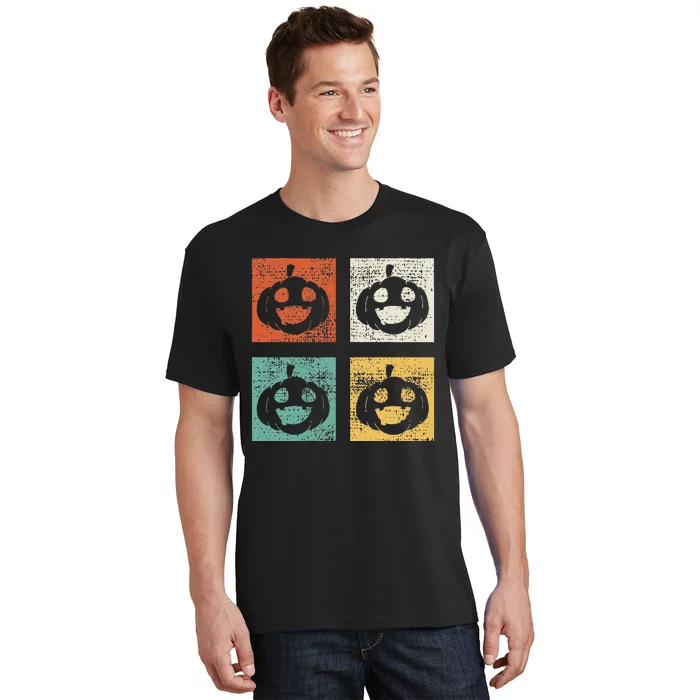 Spooky Pumpkin Humor Retro Halloween Vibes T-Shirt