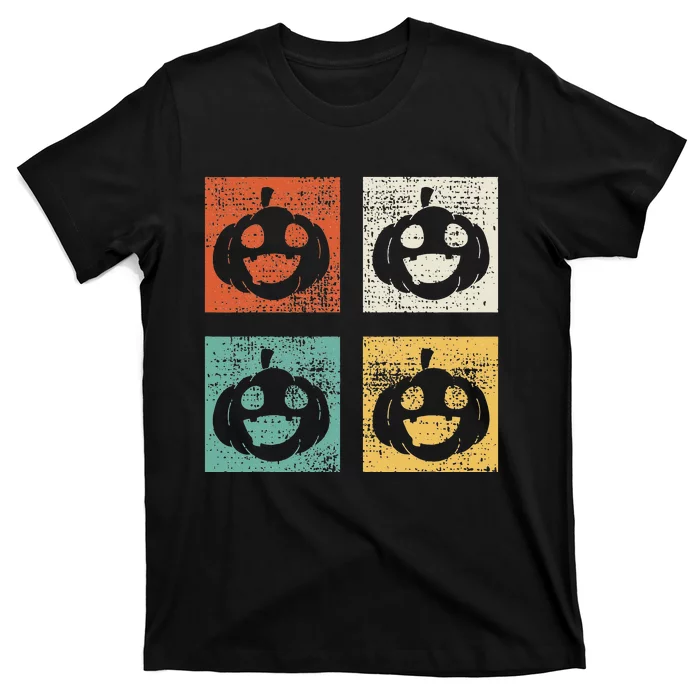 Spooky Pumpkin Humor Retro Halloween Vibes T-Shirt