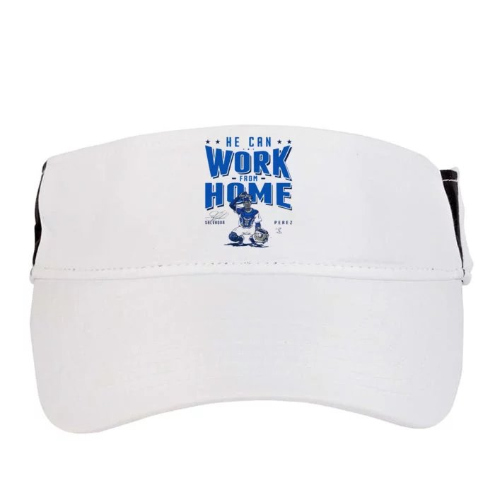 Salvador Perez He Can Work From Home Apparel Adult Drive Performance Visor