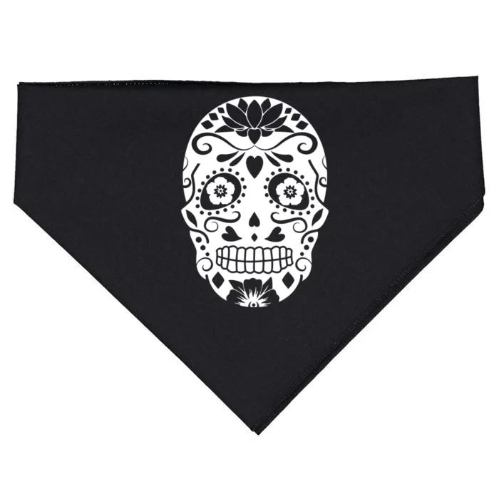 Skull Patterned Halloween USA-Made Doggie Bandana