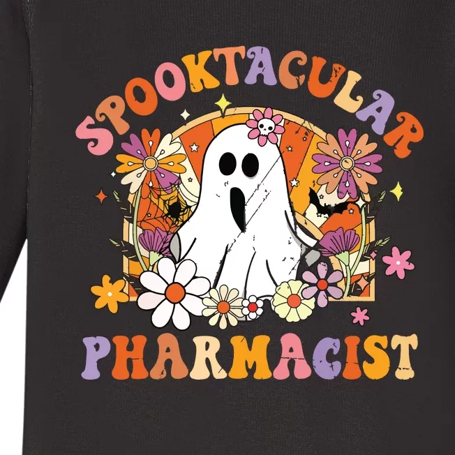 Spooktacular Pharmacists Happy Halloween Matching Baby Long Sleeve Bodysuit