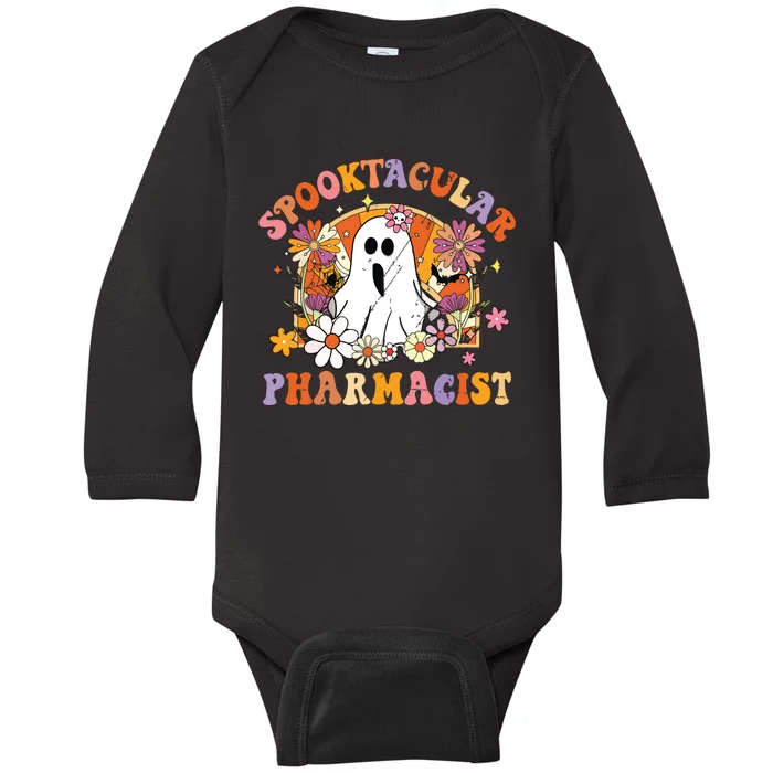 Spooktacular Pharmacists Happy Halloween Matching Baby Long Sleeve Bodysuit