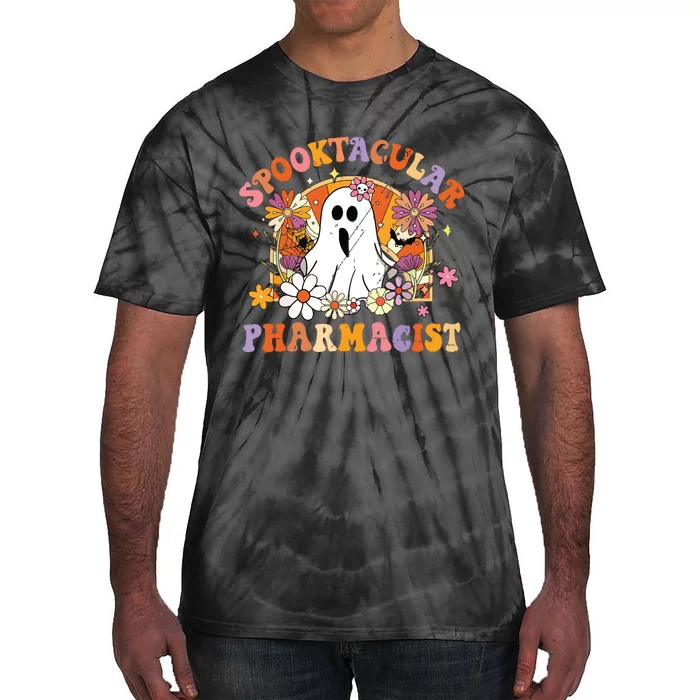 Spooktacular Pharmacists Happy Halloween Matching Tie-Dye T-Shirt