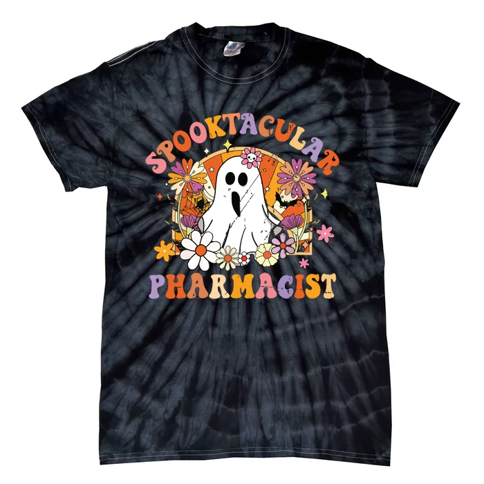 Spooktacular Pharmacists Happy Halloween Matching Tie-Dye T-Shirt