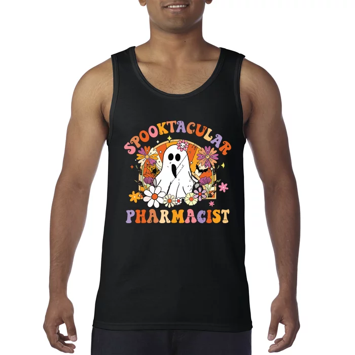 Spooktacular Pharmacists Happy Halloween Matching Tank Top