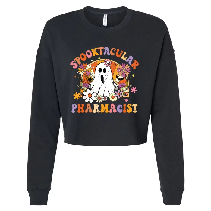 Spooktacular Pharmacists Happy Halloween Matching Cropped Pullover Crew