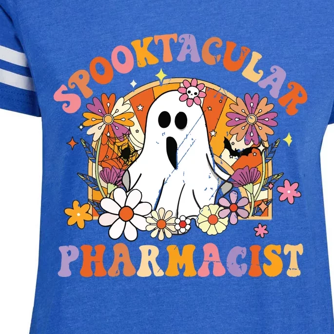 Spooktacular Pharmacists Happy Halloween Matching Enza Ladies Jersey Football T-Shirt