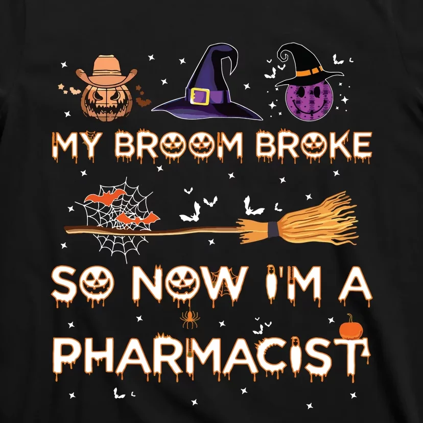 Spooky Pharmacist Halloween Costume Pharmacist Apparel T-Shirt