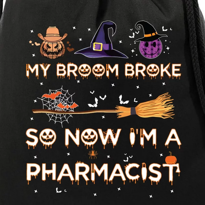 Spooky Pharmacist Halloween Costume Pharmacist Apparel Drawstring Bag