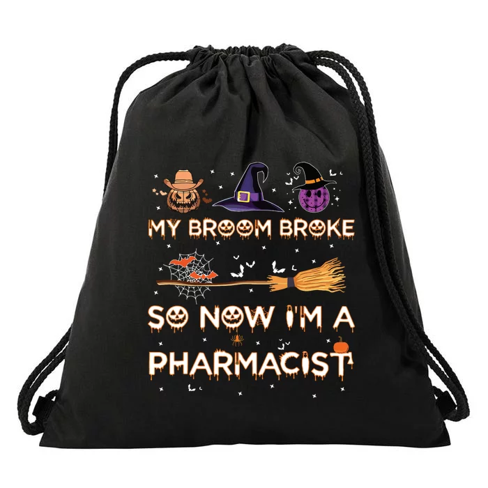 Spooky Pharmacist Halloween Costume Pharmacist Apparel Drawstring Bag