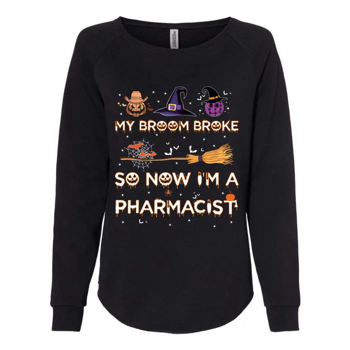 Spooky Pharmacist Halloween Costume Pharmacist Apparel Womens California Wash Sweatshirt