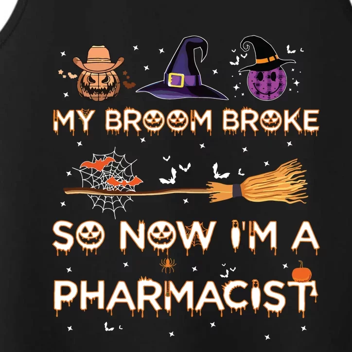 Spooky Pharmacist Halloween Costume Pharmacist Apparel Performance Tank