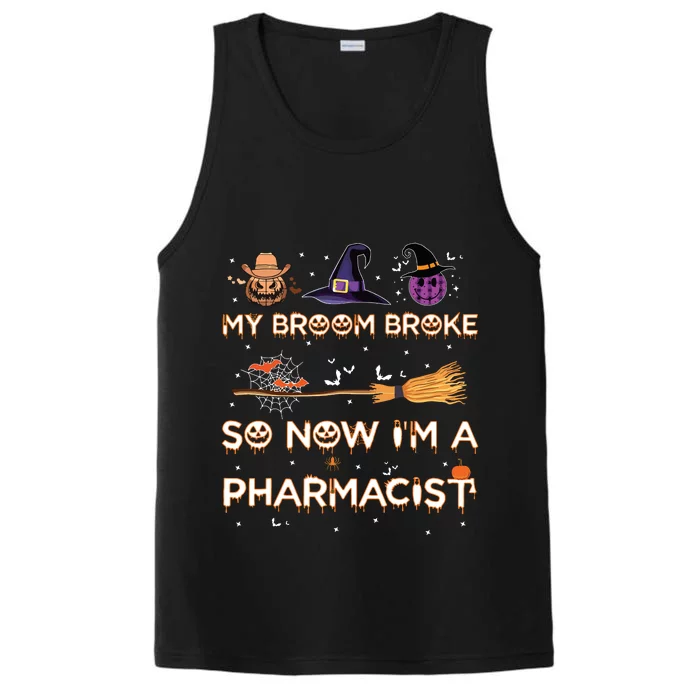 Spooky Pharmacist Halloween Costume Pharmacist Apparel Performance Tank