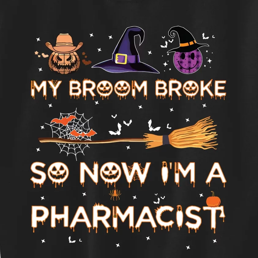 Spooky Pharmacist Halloween Costume Pharmacist Apparel Kids Sweatshirt