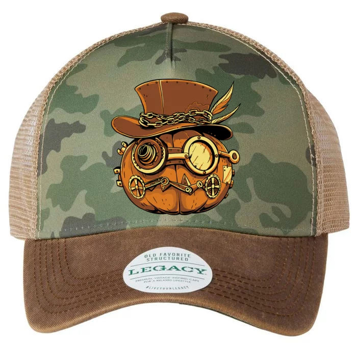 Steampunk Pumpkin Halloween Legacy Tie Dye Trucker Hat