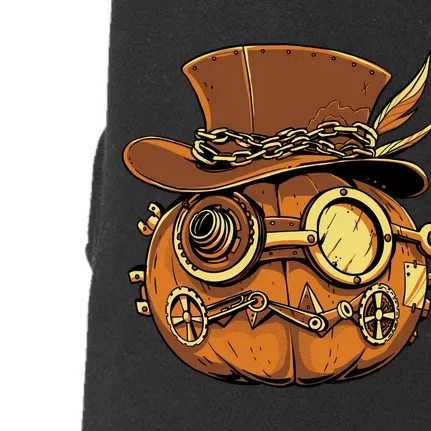 Steampunk Pumpkin Halloween Doggie 3-End Fleece Hoodie