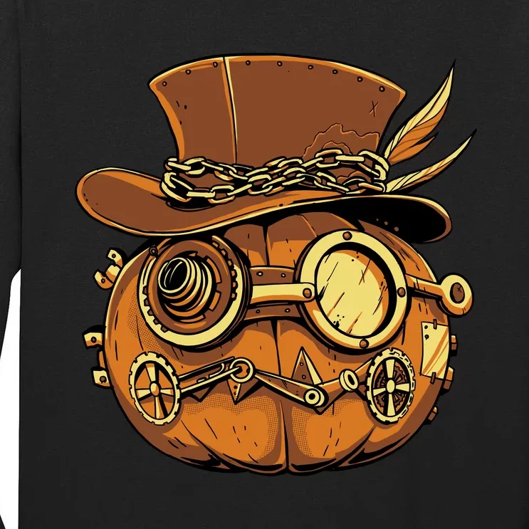 Steampunk Pumpkin Halloween Tall Long Sleeve T-Shirt