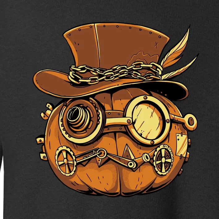 Steampunk Pumpkin Halloween Toddler Sweatshirt