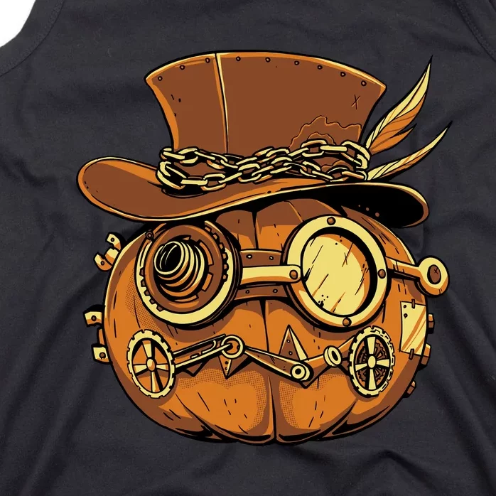 Steampunk Pumpkin Halloween Tank Top