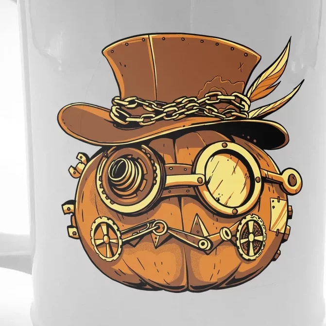 Steampunk Pumpkin Halloween Front & Back Beer Stein