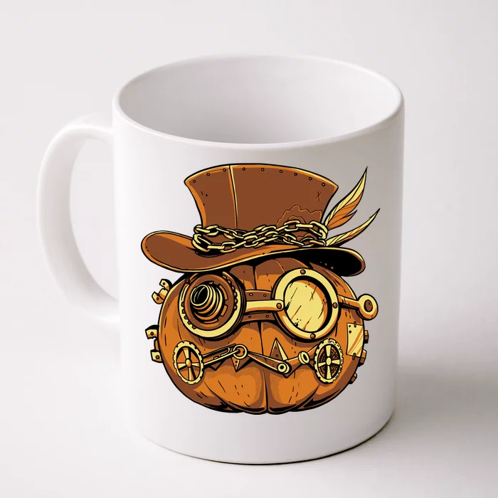 Steampunk Pumpkin Halloween Front & Back Coffee Mug