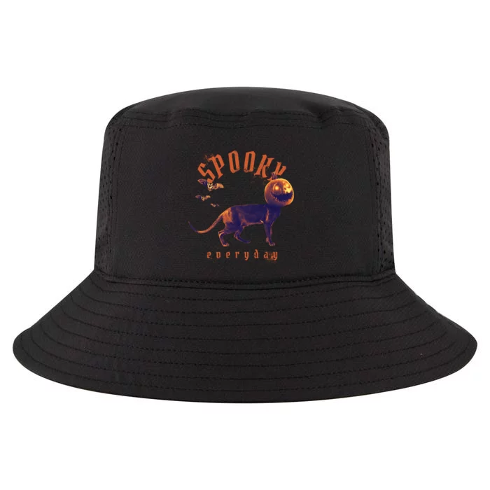 Spooky Pumpkin Head Dog Funny Halloween Cool Comfort Performance Bucket Hat