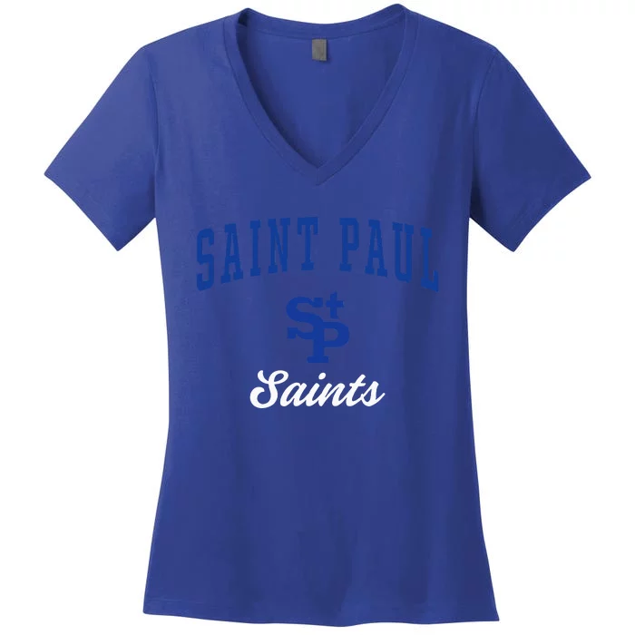 Saint Paul High School Saints Women's V-Neck T-Shirt