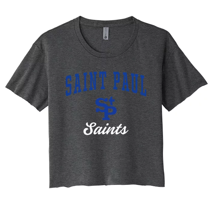 Saint Paul High School Saints Women's Crop Top Tee