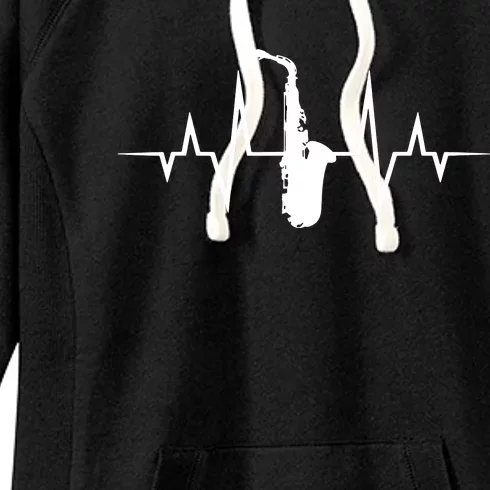 Saxophone Player Heartbeat Saxophone Player Women's Fleece Hoodie