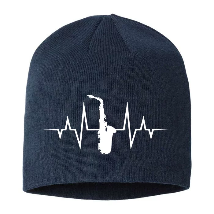 Saxophone Player Heartbeat Saxophone Player 8 1/2in Sustainable Knit Beanie