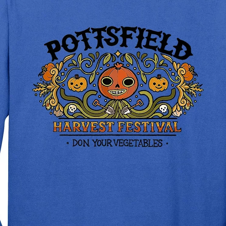 Spooky Pottsfield Harvest Festival Pumpkin Vibes Halloween Great Gift Tall Long Sleeve T-Shirt