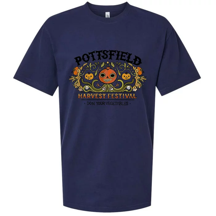 Spooky Pottsfield Harvest Festival Pumpkin Vibes Halloween Great Gift Sueded Cloud Jersey T-Shirt