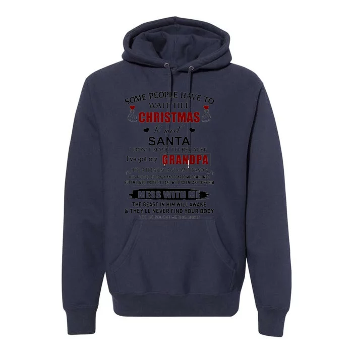 Some People Have To Wait Till Christmas To Meet Santa I Do Not Have To Because I Premium Hoodie