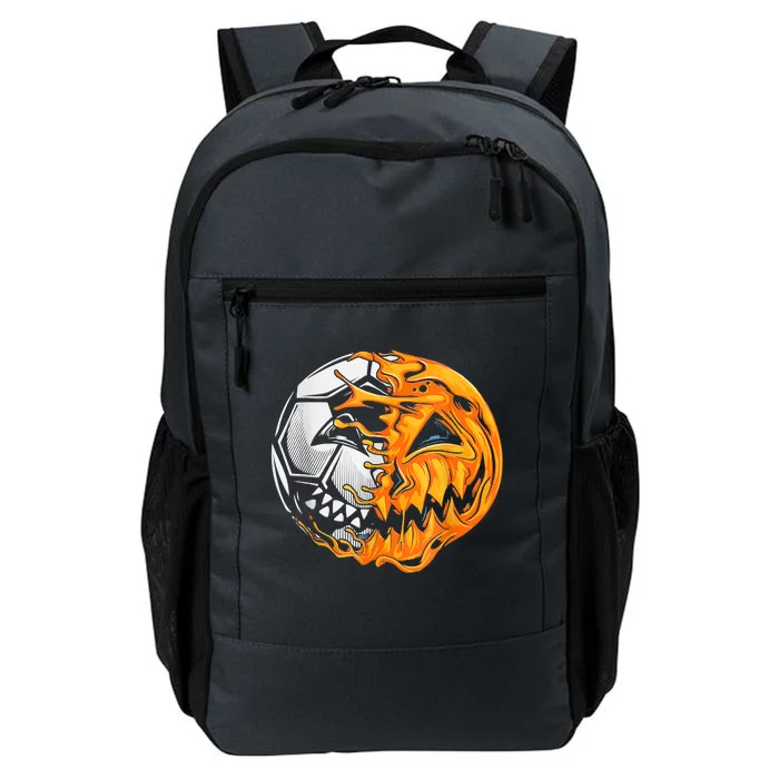 Soccer Player Halloween Pumpkin Skeleton Hallows' Day Daily Commute Backpack