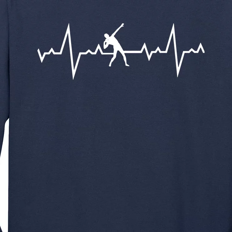 Shot Put Heart Beats Tall Long Sleeve T-Shirt