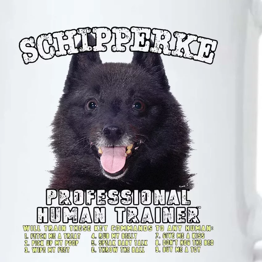 Schipperke Professional Human Trainer Cute Dog Black Color Changing Mug