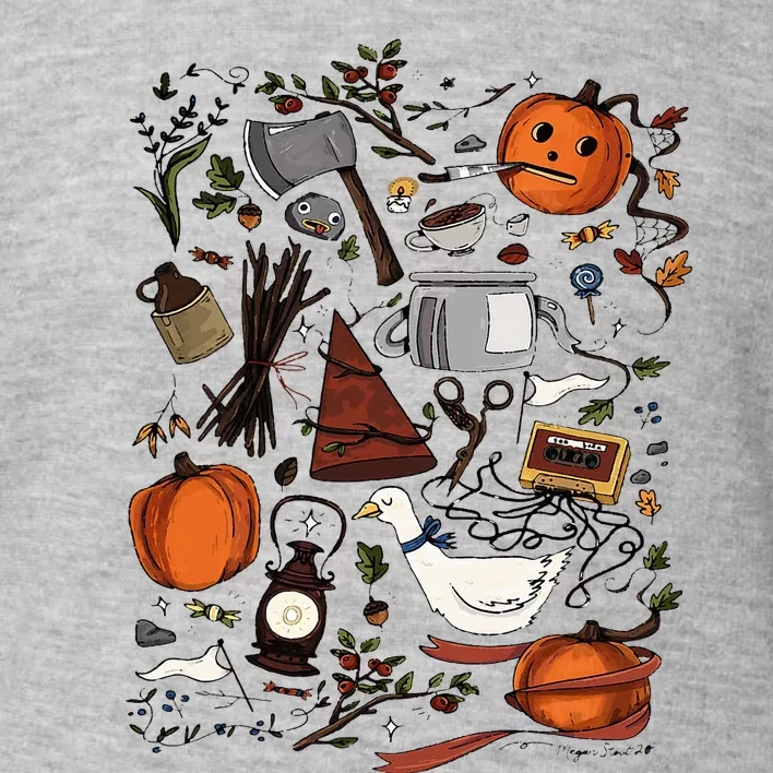 Spooky Pottsfield Harvest Festival Pumpkin Vibes Halloween Toddler Sweatshirt