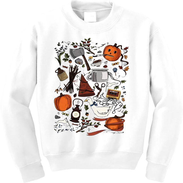 Spooky Pottsfield Harvest Festival Pumpkin Vibes Halloween Kids Sweatshirt