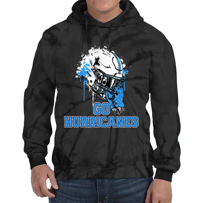 South Plaquemines Hurricanes Rising Helmet Go! Tie Dye Hoodie