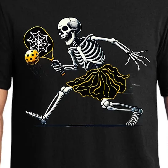 Spooky Pickleball Halloween Skeleton Pajama Set