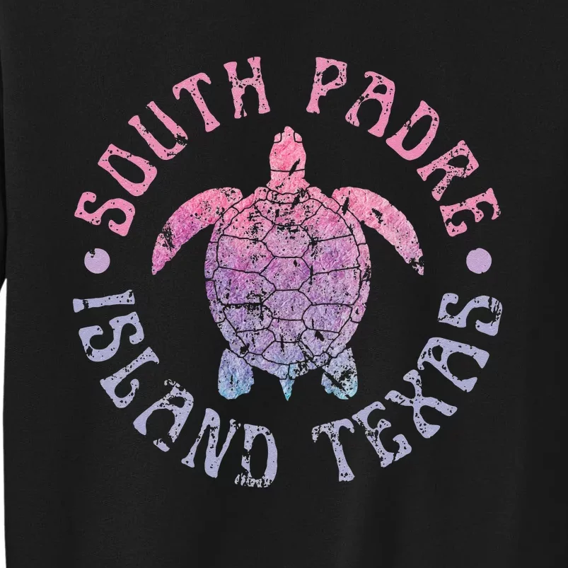 South Padre Island Texas Sea Turtle Beach Ocean Cute Tall Sweatshirt