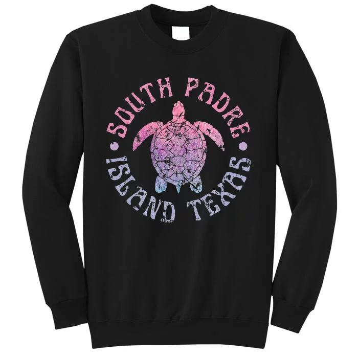 South Padre Island Texas Sea Turtle Beach Ocean Cute Tall Sweatshirt