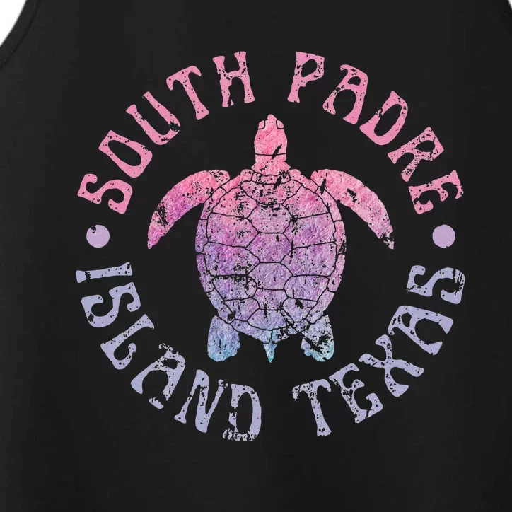 South Padre Island Texas Sea Turtle Beach Ocean Cute Performance Tank