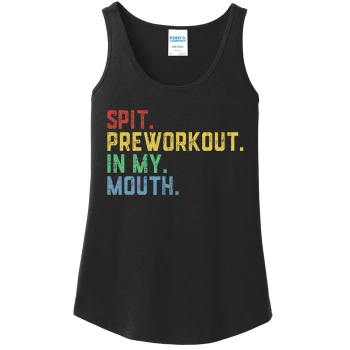 Spit Preworkout In My Mouth Ladies Essential Tank