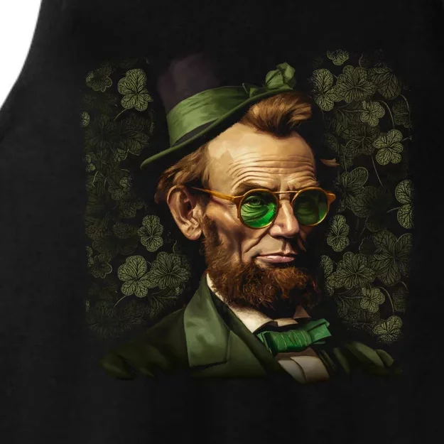 St. Patrick Irish Abraham Lincoln Ladies Tri-Blend Wicking Tank